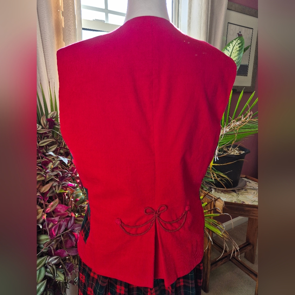 Vintage Susan‎ Bristol Plaid Vest - Size Large - Picture 2 of 5